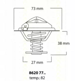 Термостат TRISCAN 8620 7782