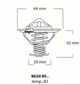 Термостат TRISCAN 8620 8582