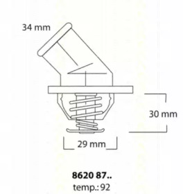 Термостат TRISCAN 8620 8792