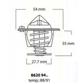 Термостат TRISCAN 8620 9488