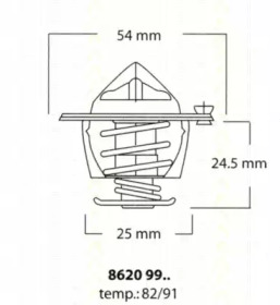 Термостат TRISCAN 8620 9982