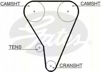 Ремень ГРМ TRISCAN 8645 5289xs