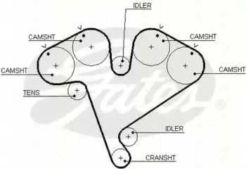 Ремень ГРМ TRISCAN 8645 5453xs