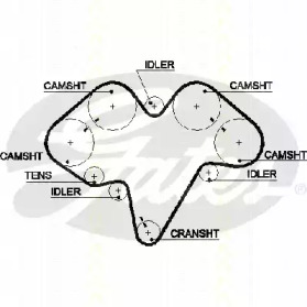 Ремень ГРМ TRISCAN 8645 5476xs
