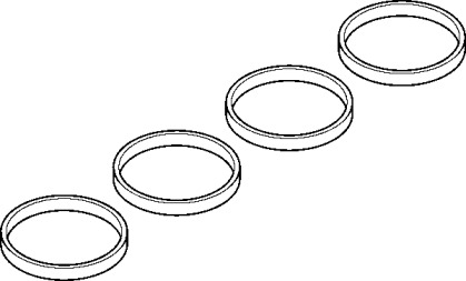Комплект прокладок, впускной коллектор ELRING 007.051