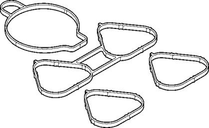 Комплект прокладок, впускной коллектор ELRING 375.140