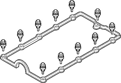 Комплект прокладок, крышка головки цилиндра ELRING 388.930