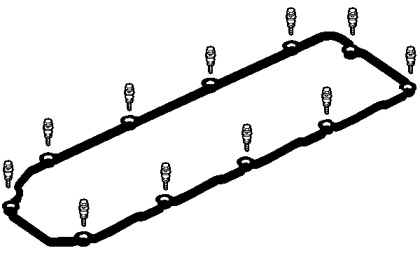 Комплект прокладок, крышка головки цилиндра ELRING 517.350