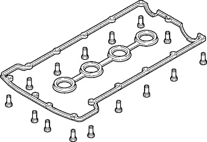 Комплект прокладок, крышка головки цилиндра ELRING 569.860