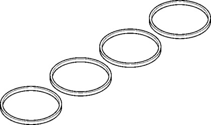 Комплект прокладок, впускной коллектор ELRING 893.650