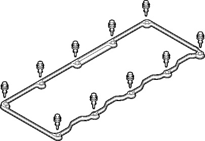 Комплект прокладок, крышка головки цилиндра ELRING 903.180