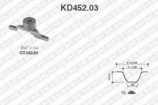 Ременный комплект SNR KD452.03