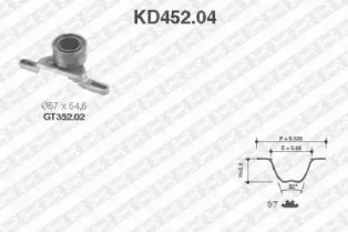 Ременный комплект SNR KD452.04