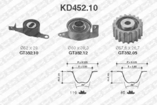 Ременный комплект SNR KD452.10