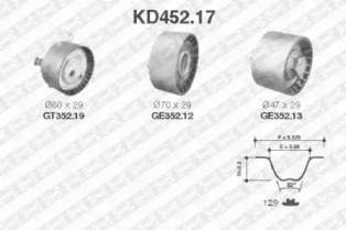 Ременный комплект SNR KD452.17