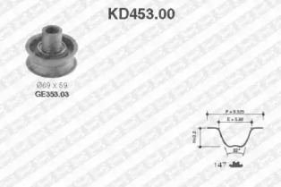 Ременный комплект SNR KD453.00