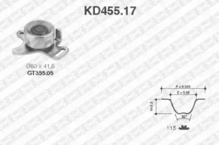 Ременный комплект SNR KD455.17