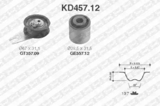 Ременный комплект SNR KD457.12