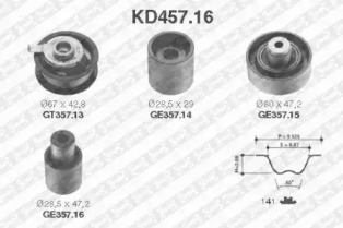 Ременный комплект SNR KD457.16