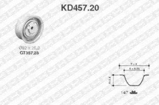 Ременный комплект SNR KD457.20