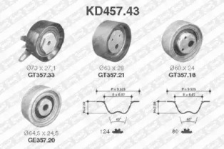 Ременный комплект SNR KD457.43