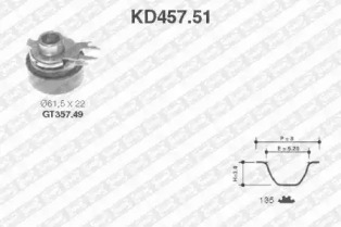 Ременный комплект SNR KD457.51