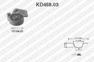 Ременный комплект SNR KD458.03