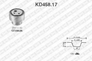 Ременный комплект SNR KD458.17