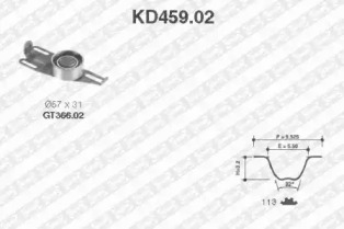 Ременный комплект SNR KD459.02