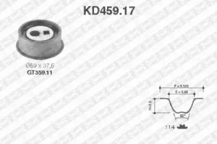 Ременный комплект SNR KD459.17