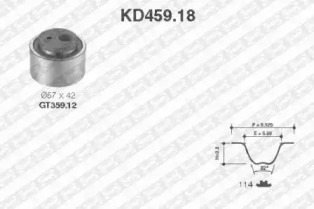 Ременный комплект SNR KD459.18