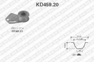 Ременный комплект SNR KD459.20