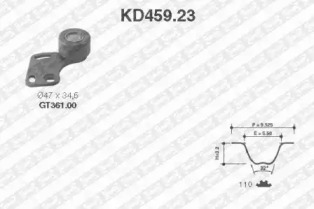 Ременный комплект SNR KD459.23