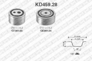 Ременный комплект SNR KD459.28