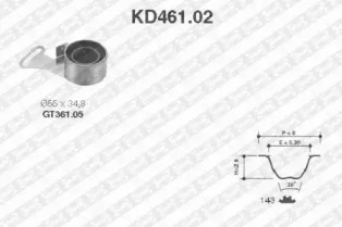 Ременный комплект SNR KD461.02