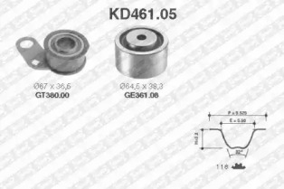 Ременный комплект SNR KD461.05