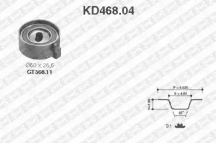 Ременный комплект SNR KD468.04