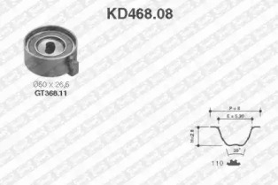 Ременный комплект SNR KD468.08