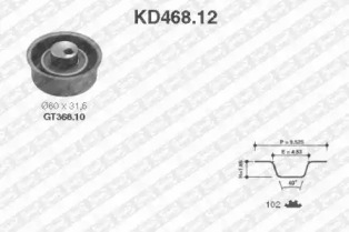 Ременный комплект SNR KD468.12