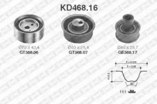 Ременный комплект SNR KD468.16