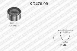 Ременный комплект SNR KD470.09