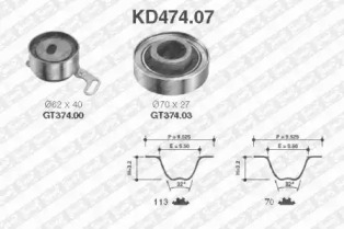 Ременный комплект SNR KD474.07