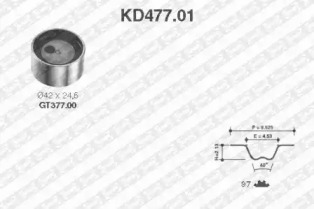 Ременный комплект SNR KD477.01