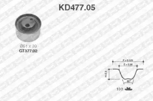 Ременный комплект SNR KD477.05