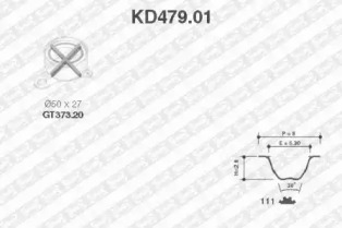 Ременный комплект SNR KD479.01