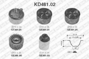 Ременный комплект SNR KD481.02