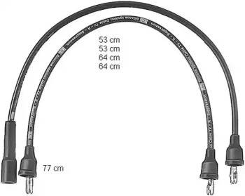 Комплект электропроводки BERU PRO004