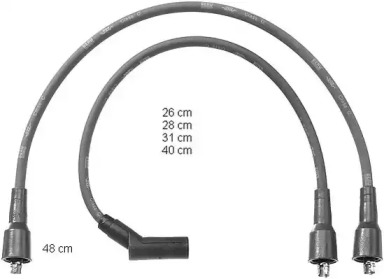 Комплект электропроводки BERU ZEF1043