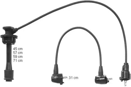 Комплект электропроводки BERU ZEF1084