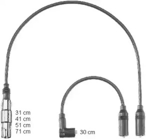 Комплект электропроводки BERU ZEF1223